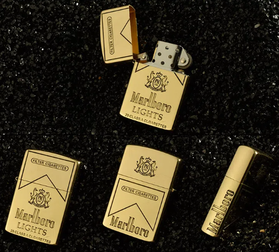 Kerosene Lighter with Deep Carving Five-Sided Laser Engraving
