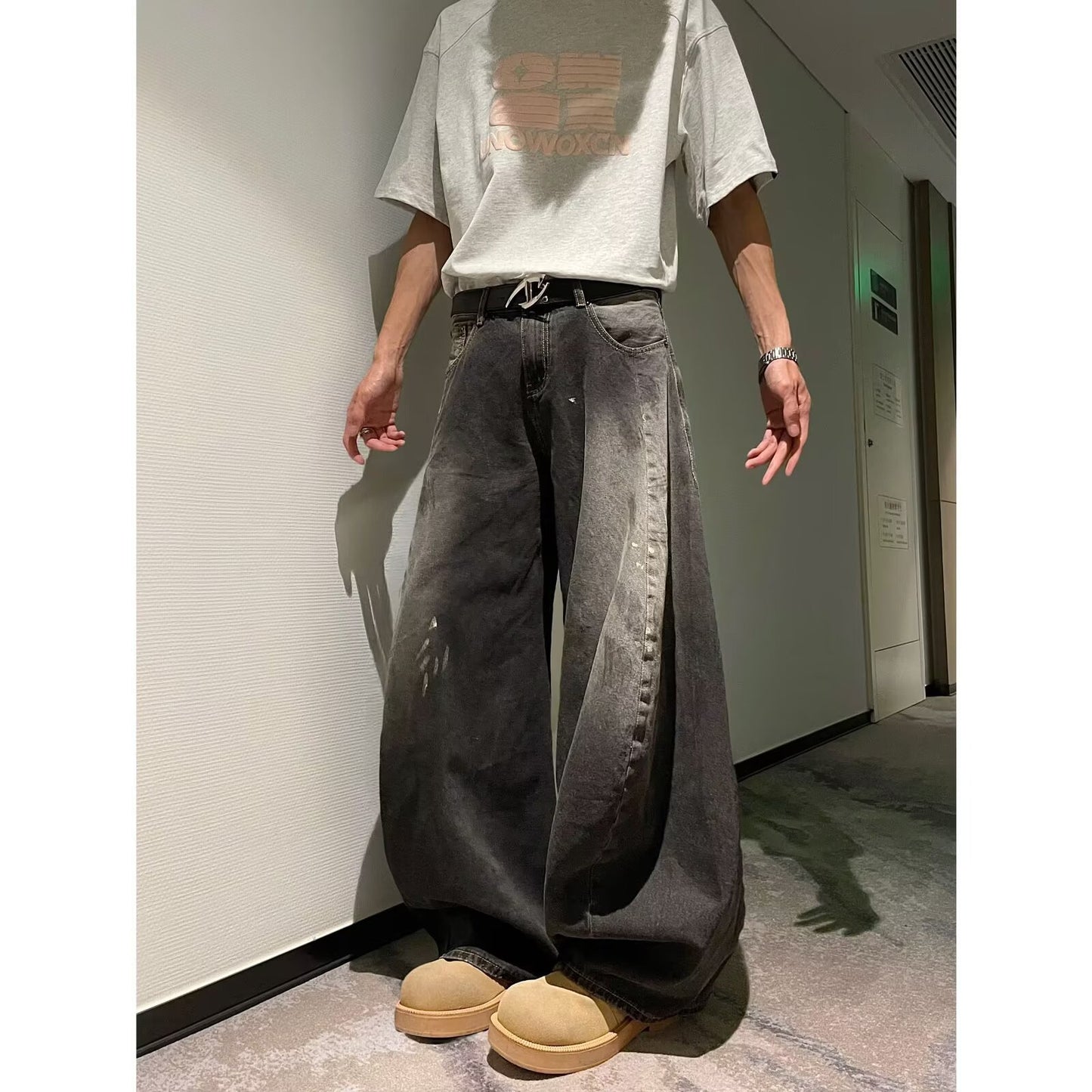 Versatile Loose Casual Wide Leg Denim Pants