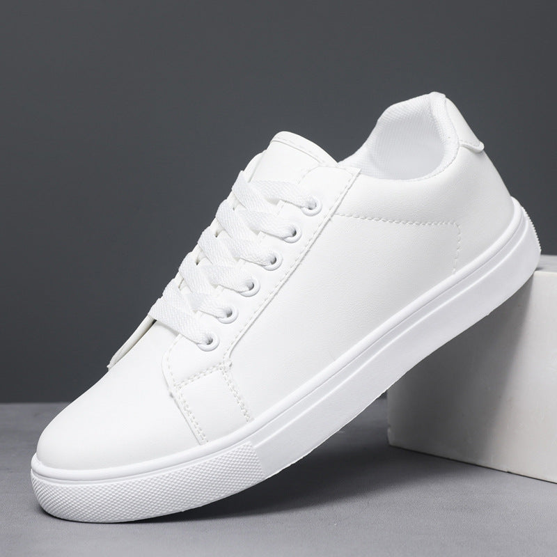 Men's  Casual Sneakers - Versatile Soft Leather Board Shoes
