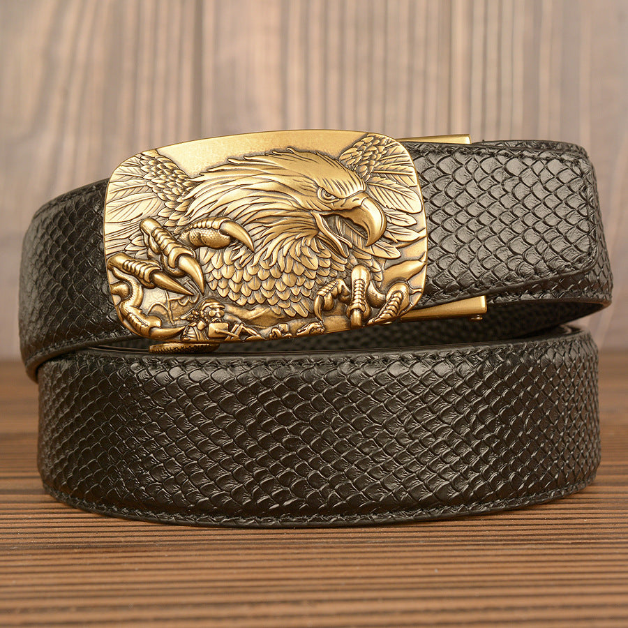 Top Layer Cowhide Belt Men