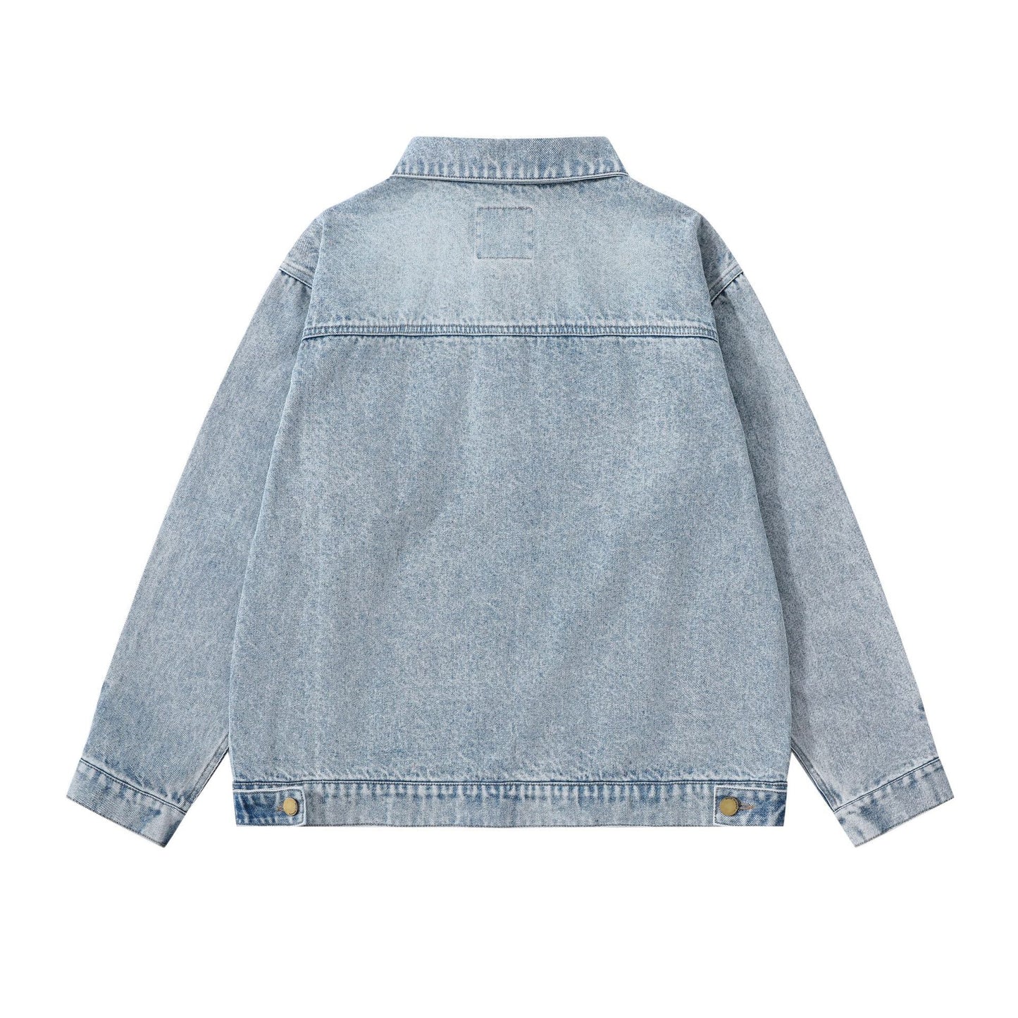 Washed Denim Jacket -  Versatile Outerwear