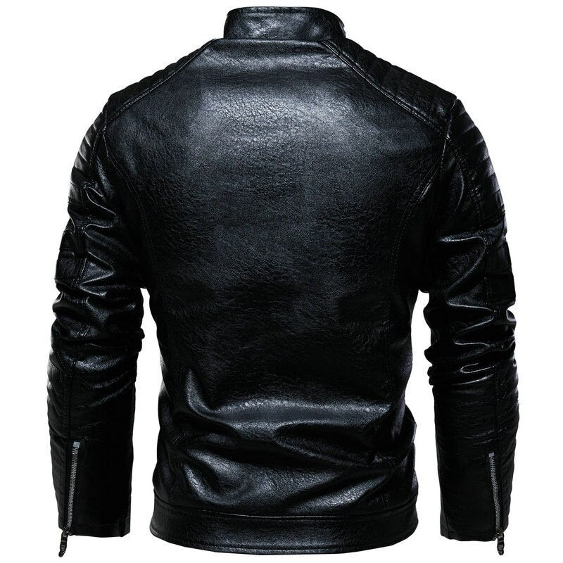 Men's Leather Jacket - Motorcycle Jacket