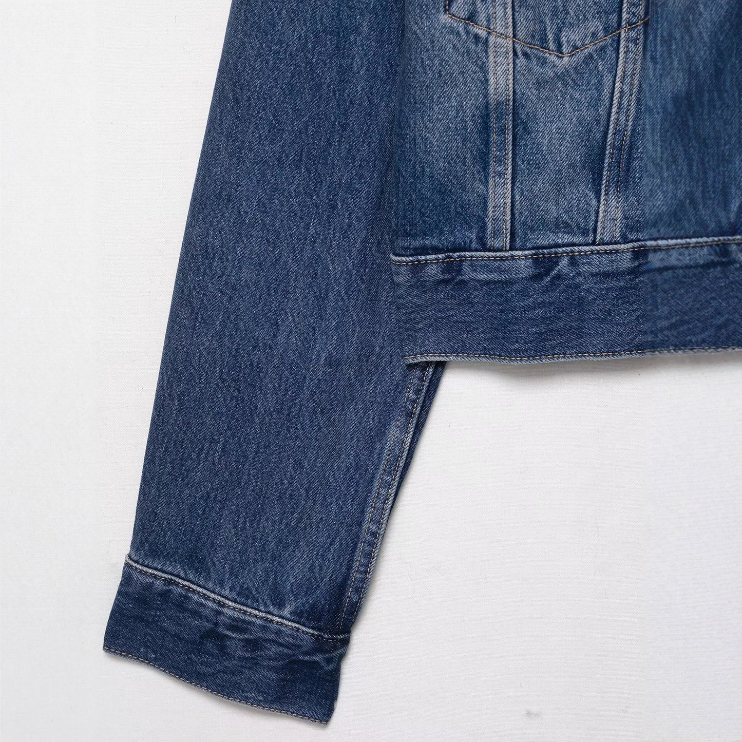 Versatile Collar Vintage Denim Jacket for Women