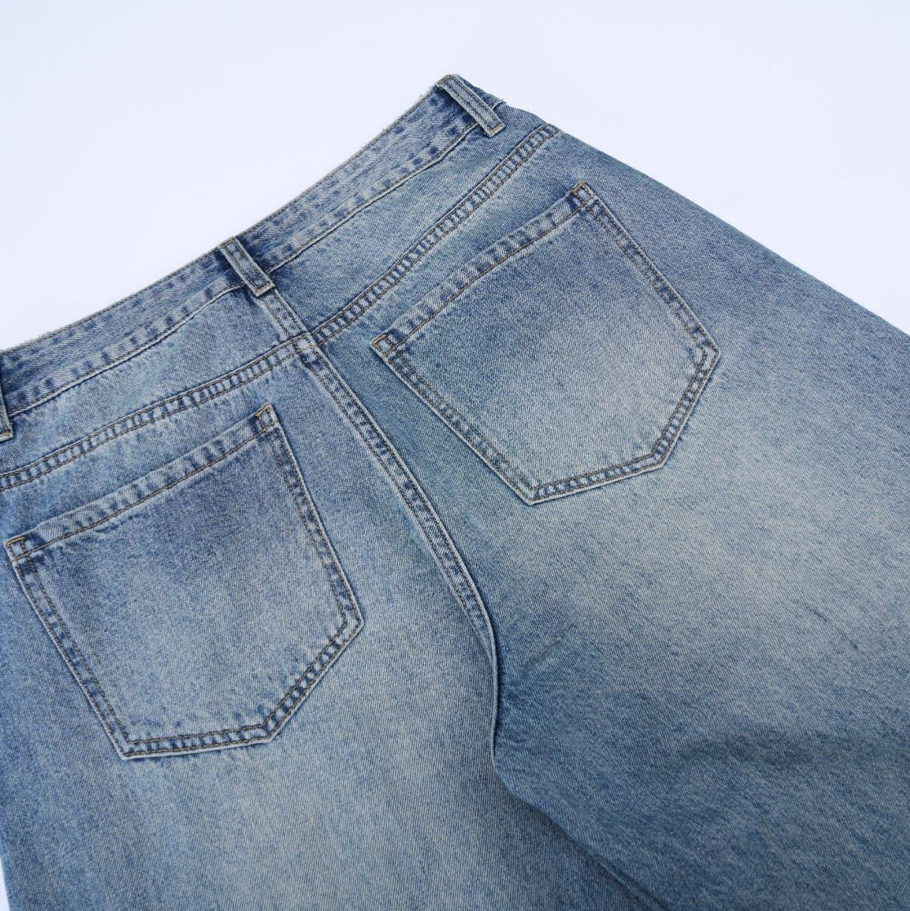 Premium Japanese Denim Tapered Pants with Retro Design