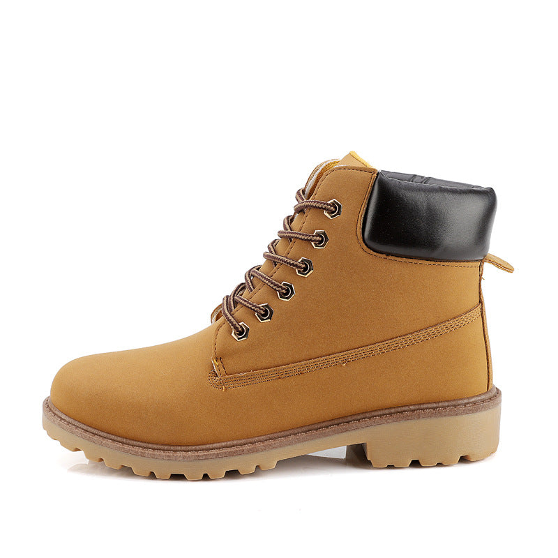 High Top Boots for Men Casual Baotou Workwear Shoes