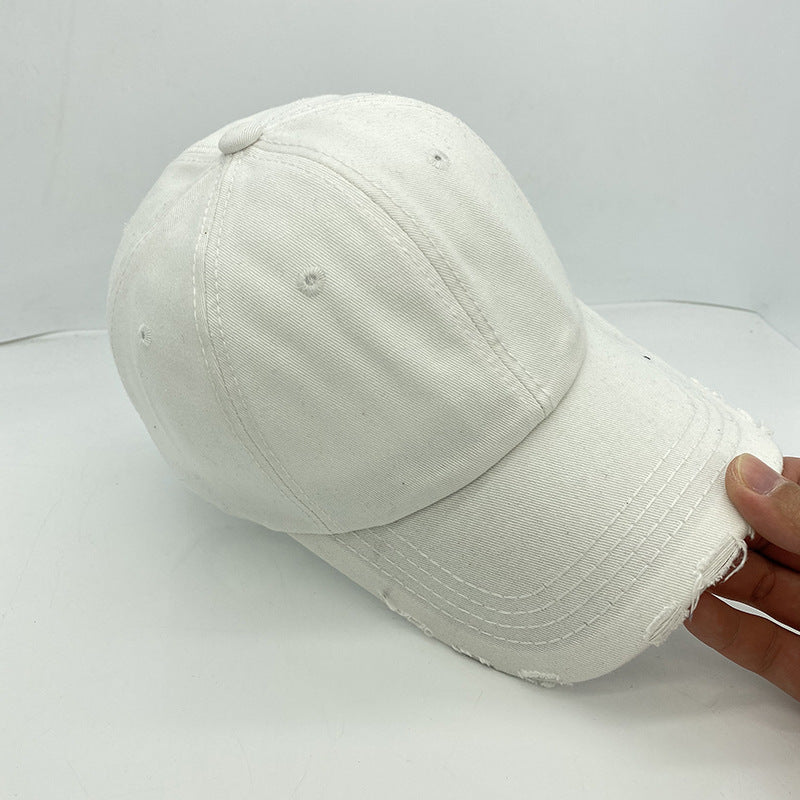 Women's Retro Denim Baseball Cap for Sun Protection