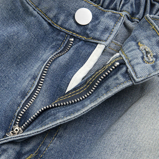 Premium Washed Denim Shorts for Modern Streetwear