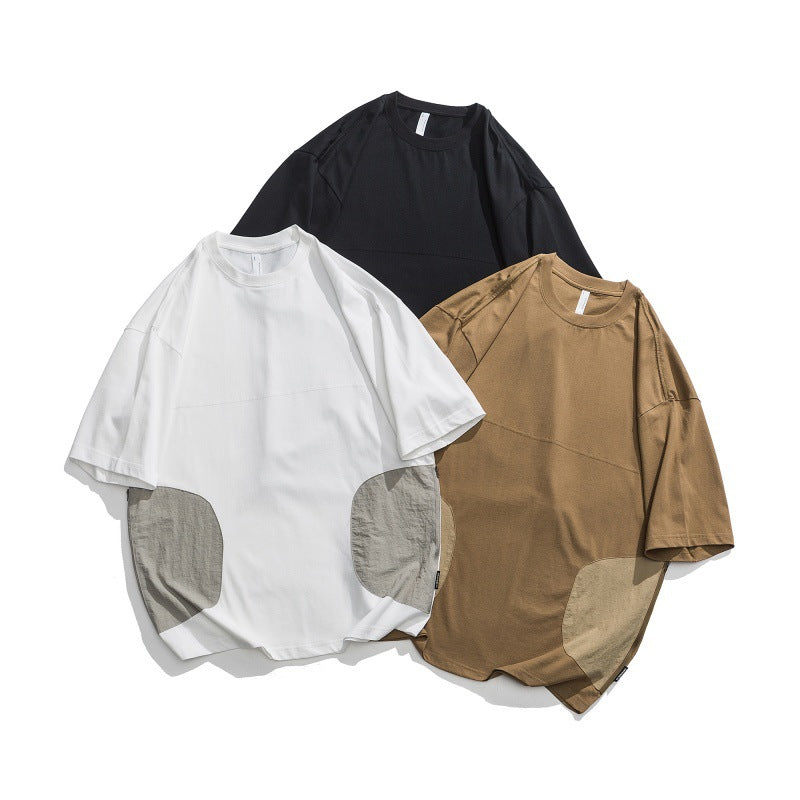 Round Neck Loose Short Sleeved T-Shirt for Men