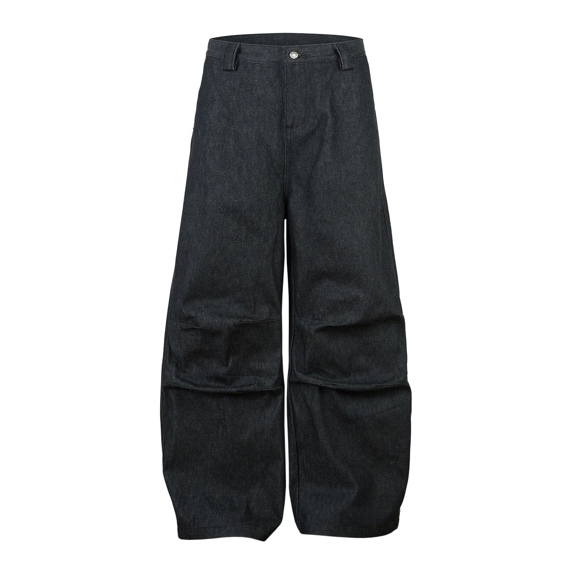 Street Retro Washed Tapered Denim Long Pants