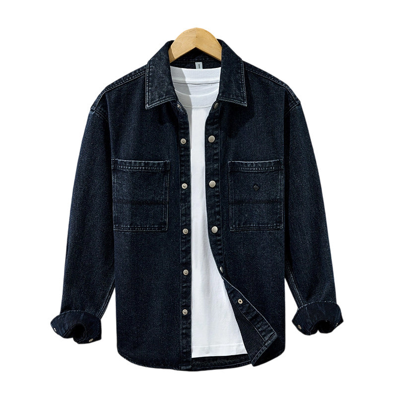 Men's Thick Pure Cotton Denim Coat