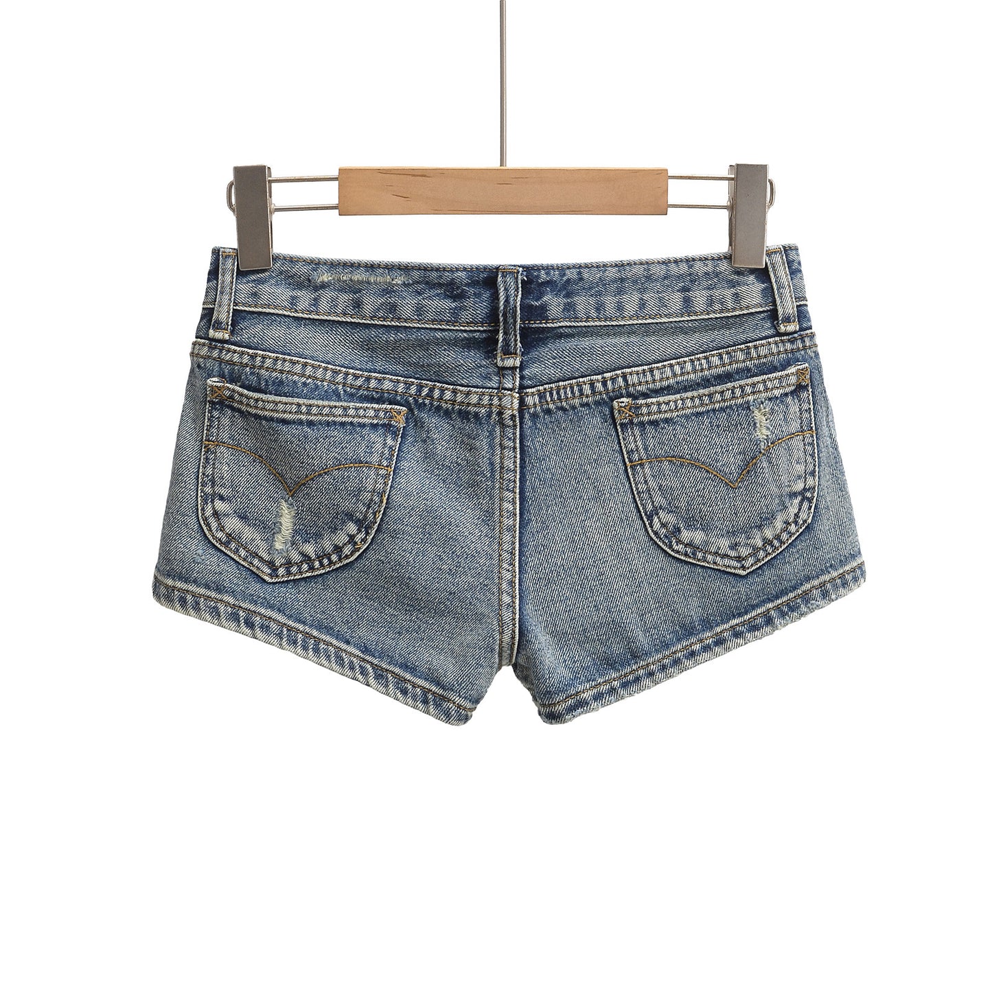 Slim Fit Sexy Washed Denim Shorts for Stylish Comfort