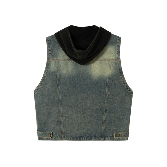 High Street Retro Denim Vest Short Jacket
