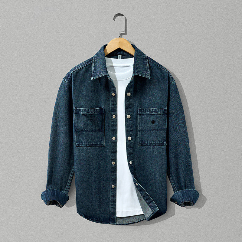 Men's Thick Pure Cotton Denim Coat