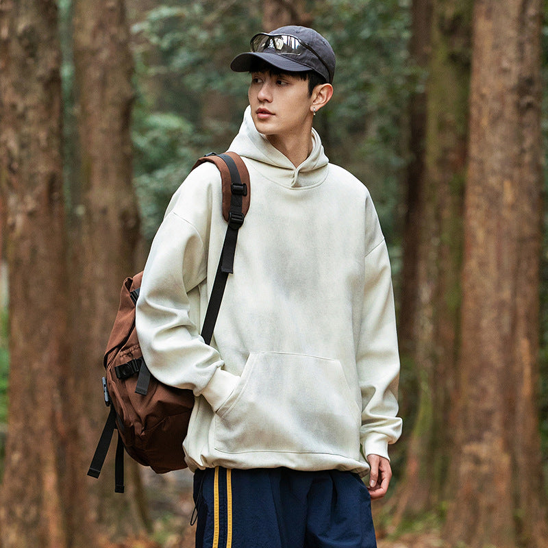 Men's Hot Washed Hooded Sweatshirt