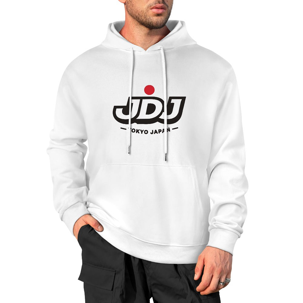 JDJ Tokyo Logo Pure Cotton Hoodie White