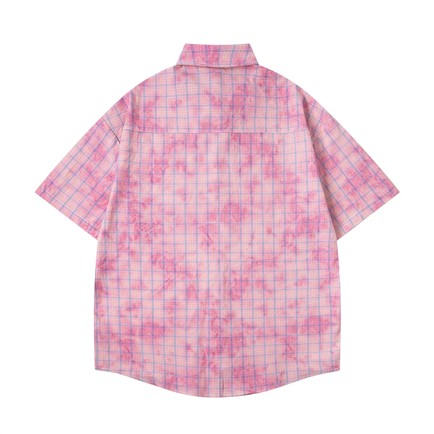 Retro Tie-Dye Design Short-Sleeved Shirt for Men and Women