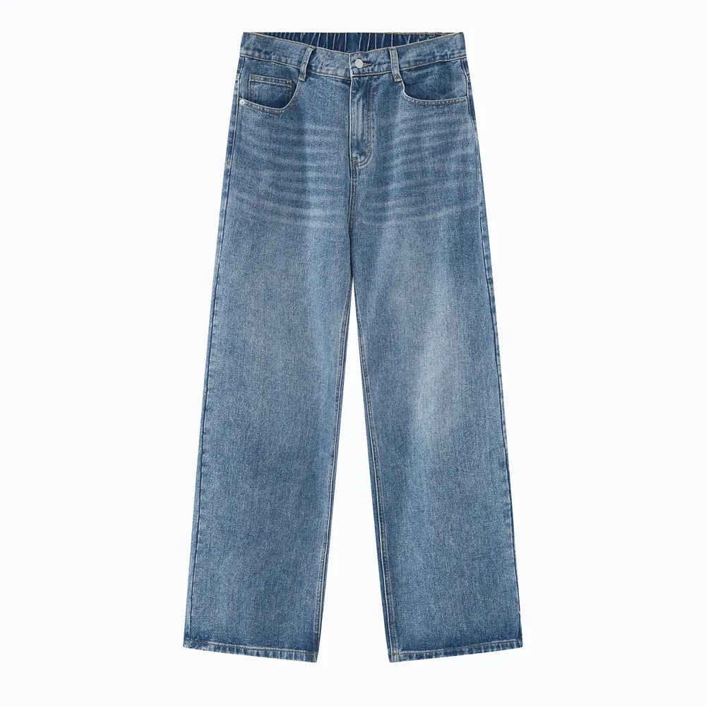 Wide Leg Jeans with Pockets - Premium Japanese Denim