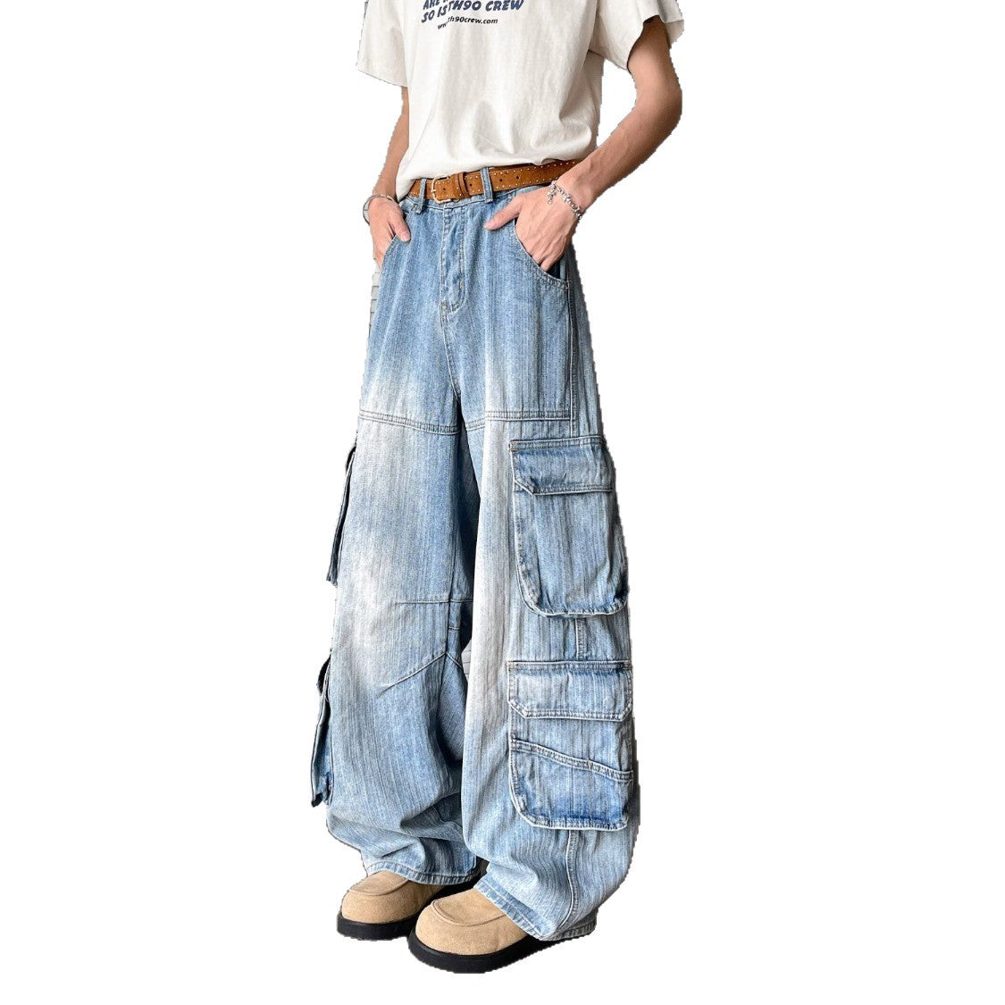 Summer Loose Fitting Wide Leg Pants for Men
