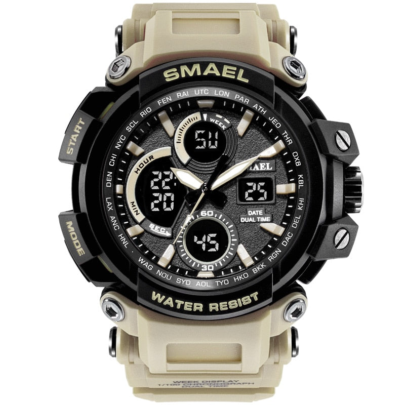Men's LED Digital Military Sports Watches - Waterproof - Camo