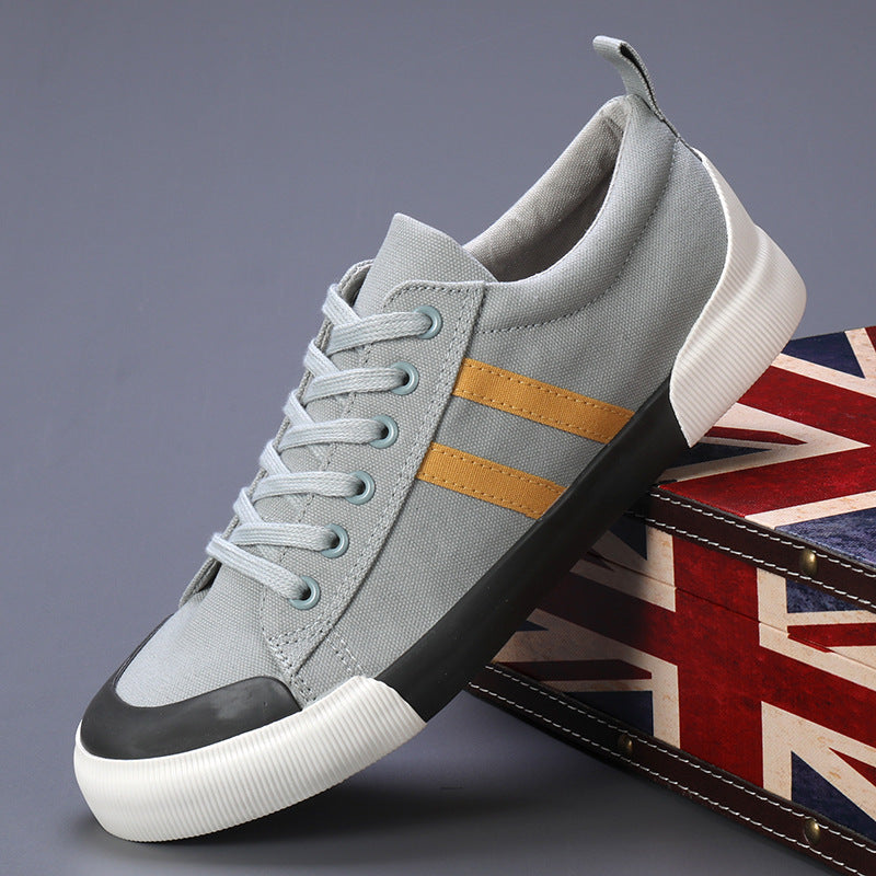 Men's Lightweight Breathable Canvas Low Top Sneakers