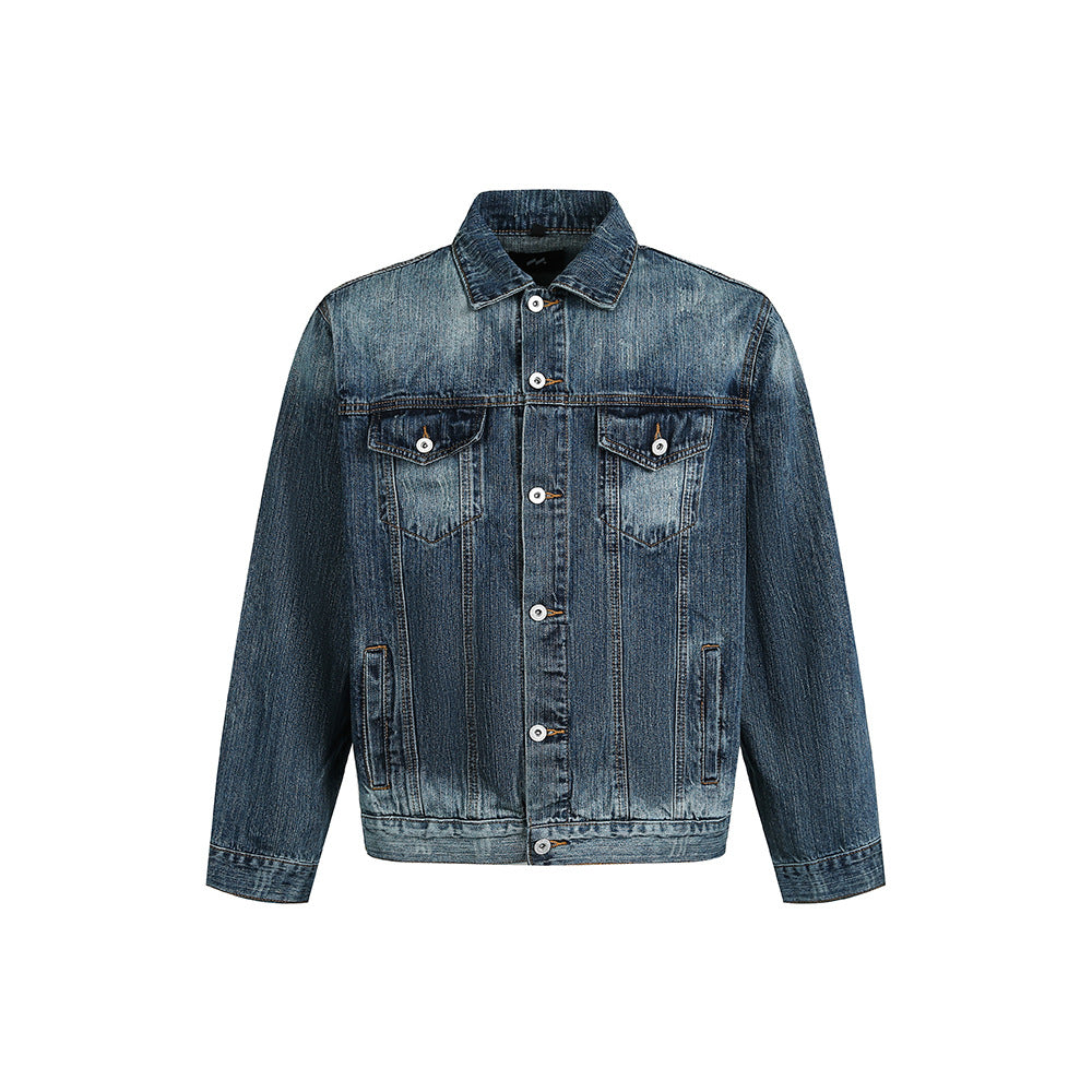 Washed Distressed Loose Casual Short Denim Jacket