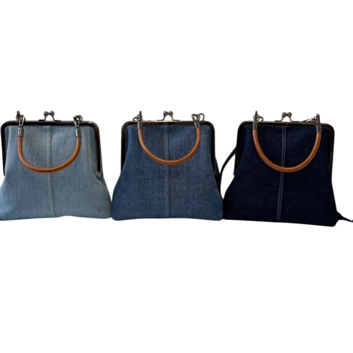 Handmade Denim Crossbody Bag for Women