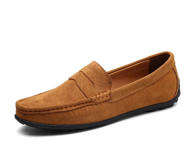 Men's Moccasins Loafers - High-Quality Genuine Leather Flats