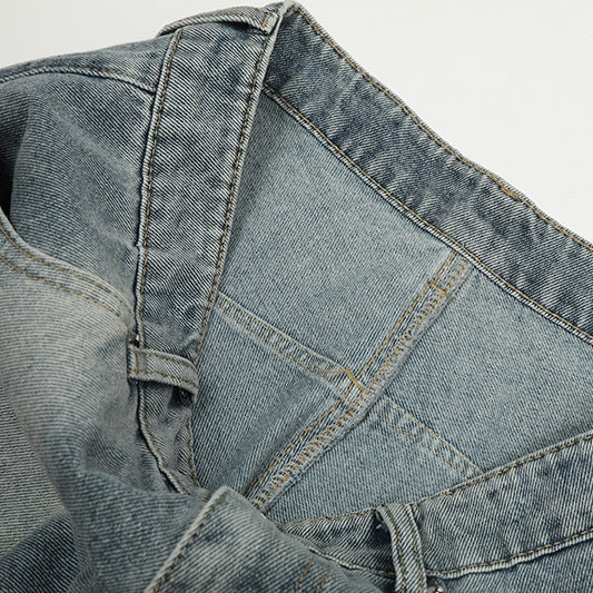 Men's and Women's Cowboy Shorts - Cropped Denim Pants