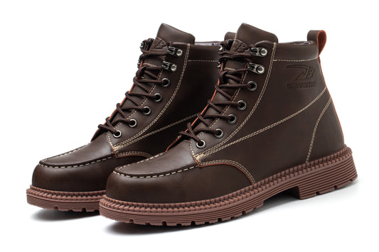 Men's Work Shoes - Microfiber Leather Safety Shoes