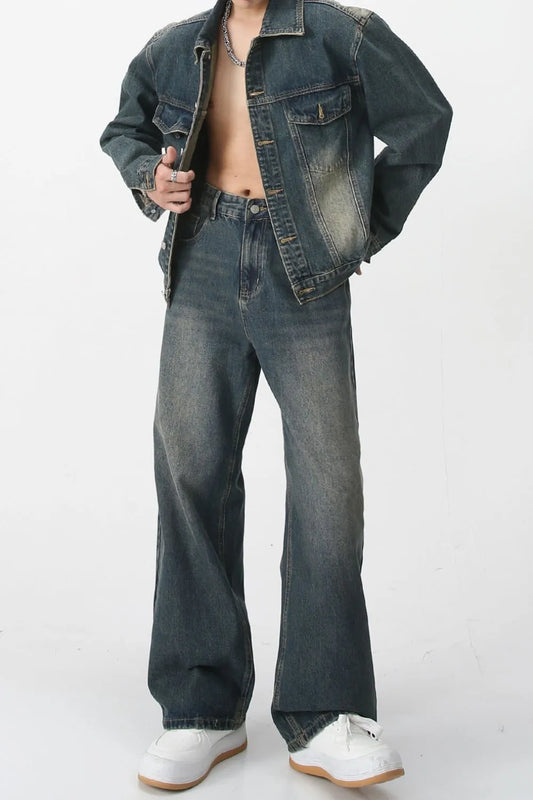 Premium Baggy Jeans with Pockets - Authentic Japanese Denim