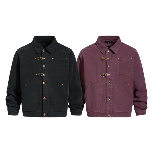 Detroit Style Denim Canvas Jacket
