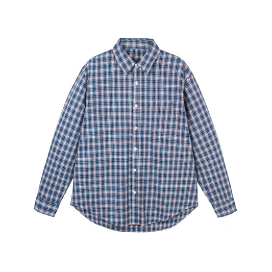 Long Sleeve Shirt Men Japanese Style Casual Loose Long Sleeve Work Shirt