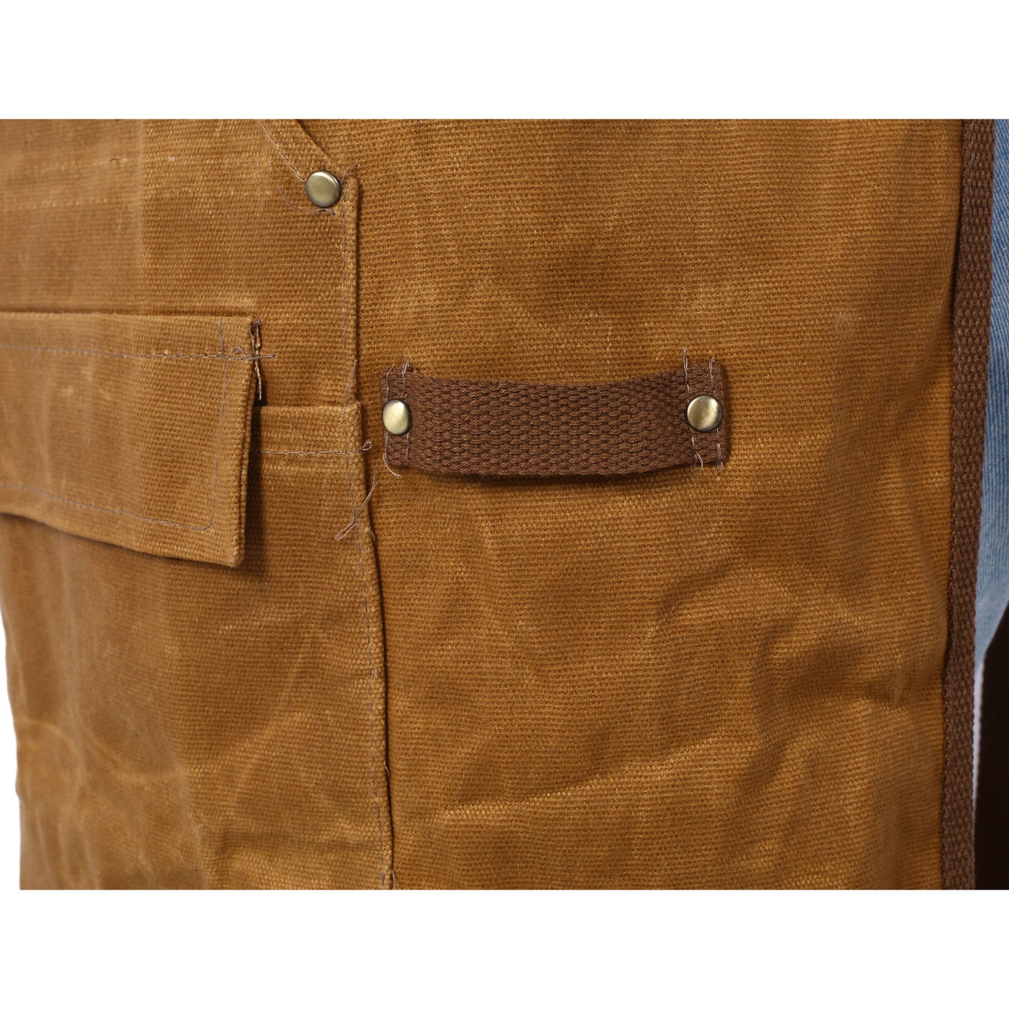 Long Heavy Duty Waxed Canvas Tool Apron