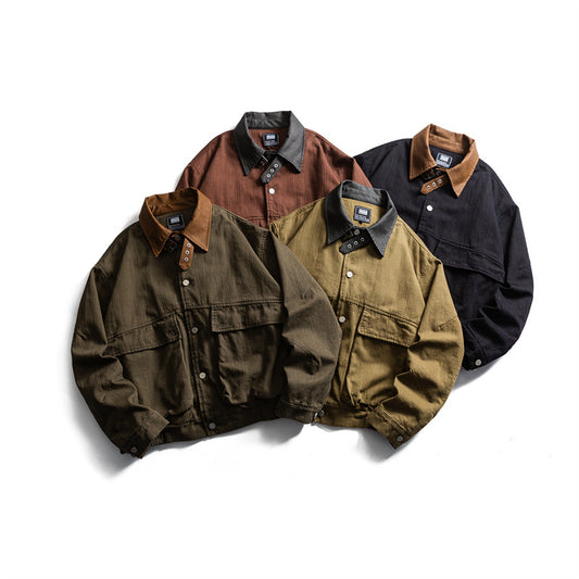 Canvas Work Jackets with Large Pockets