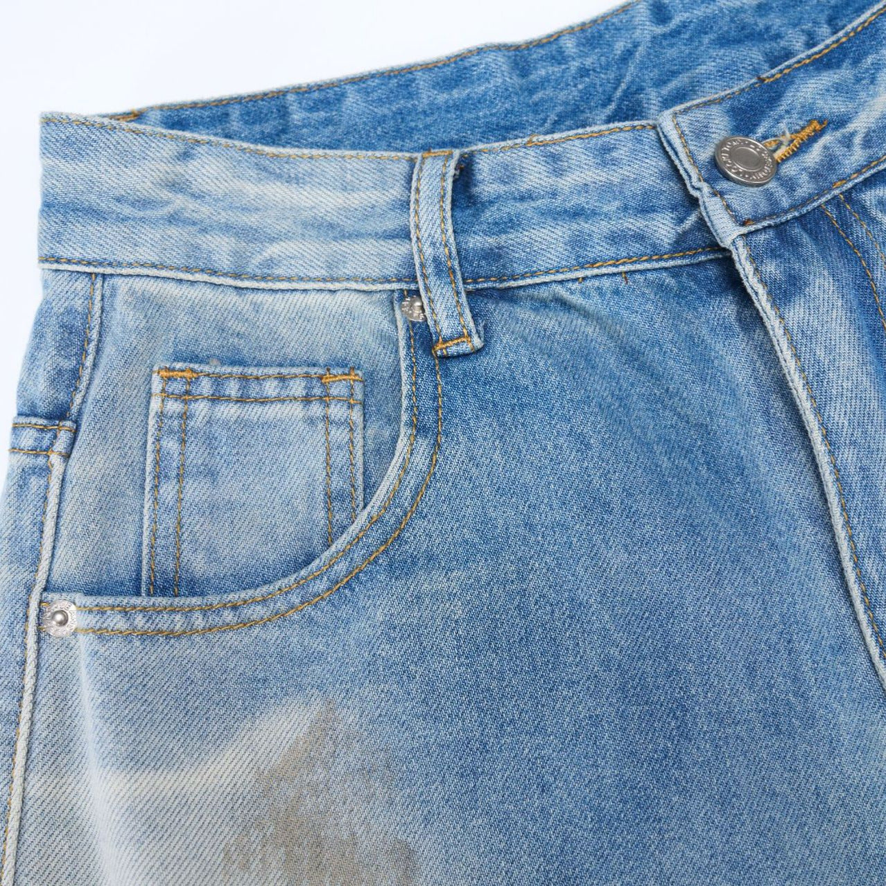 Premium Washed Gradient Denim Pants with Superior Craftsmanship