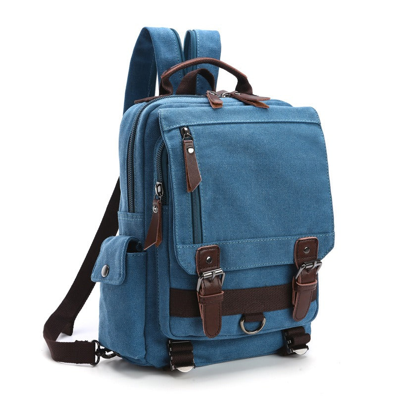 Canvas Backpack For Men Travel Laptop Rucksack Durable Everyday Use