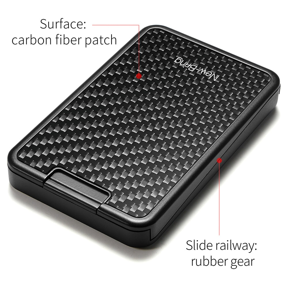 Slide Wallet RFID Blocking - Carbon Fiber Card Holder