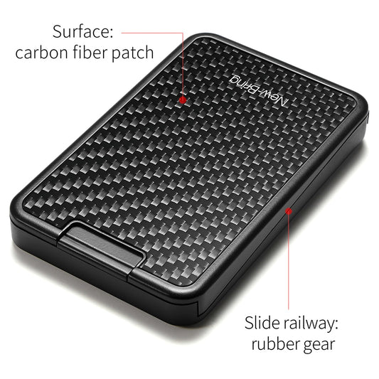 Slide Wallet RFID Blocking - Carbon Fiber Card Holder