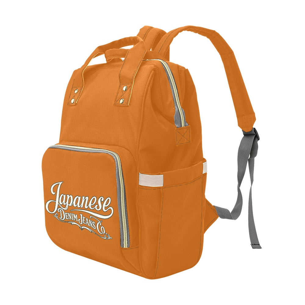 Japanese Denim Jeans Logo Backpack