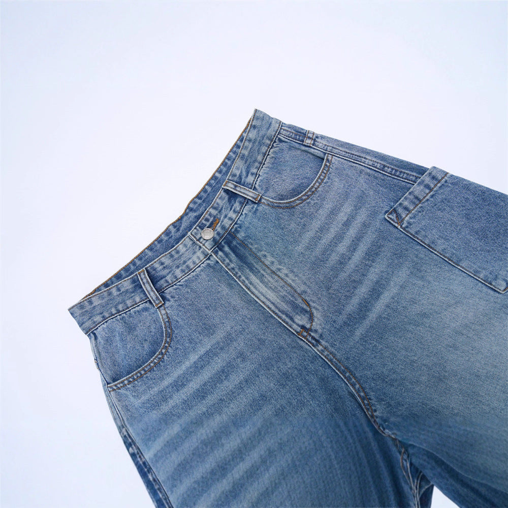 Men's Jeans - Multi-Pocket Cargo Style