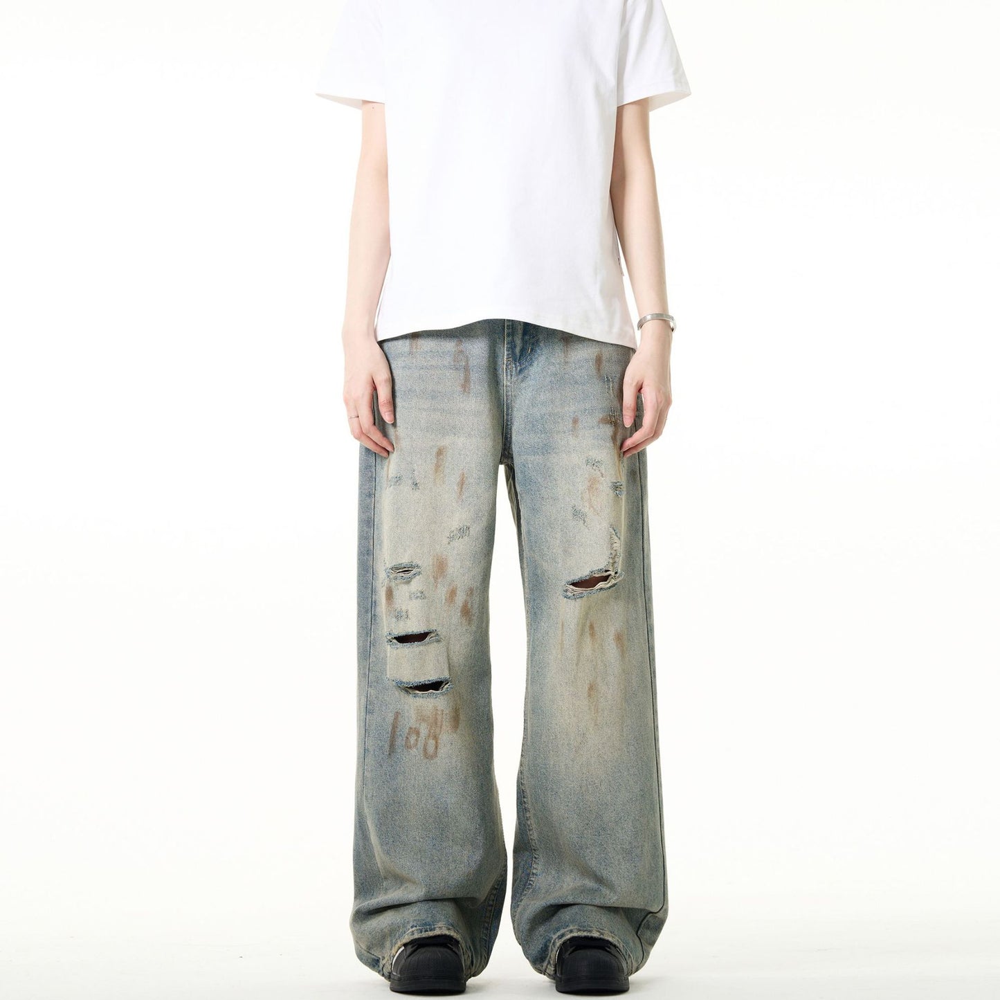 Premium Vintage Ripped Jeans for Men - Summer Collection