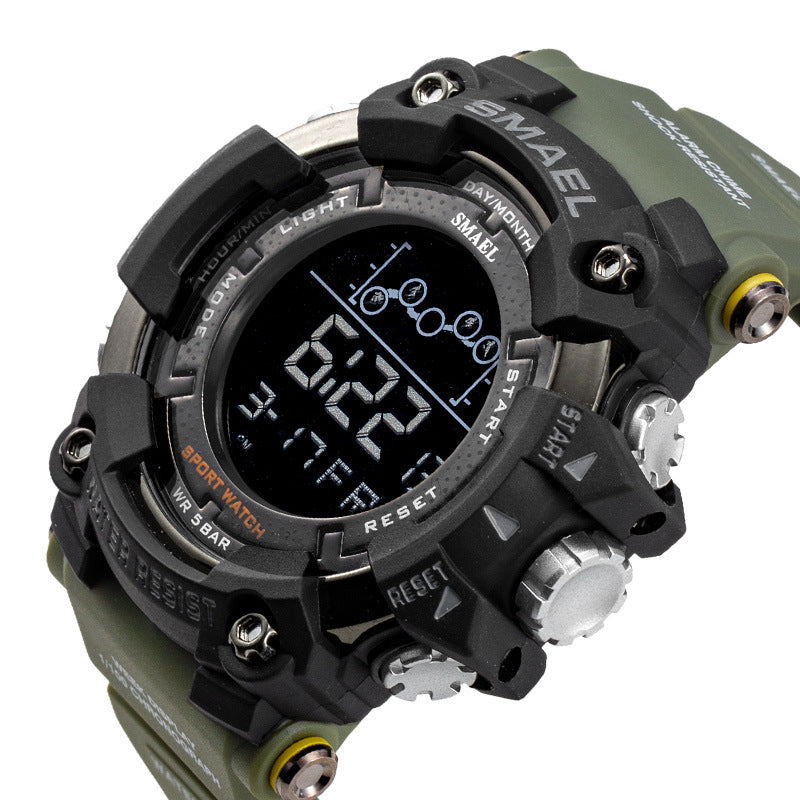 Waterproof Multifunctional Men's Sports Watch Trend Large Dial Electronic Watch