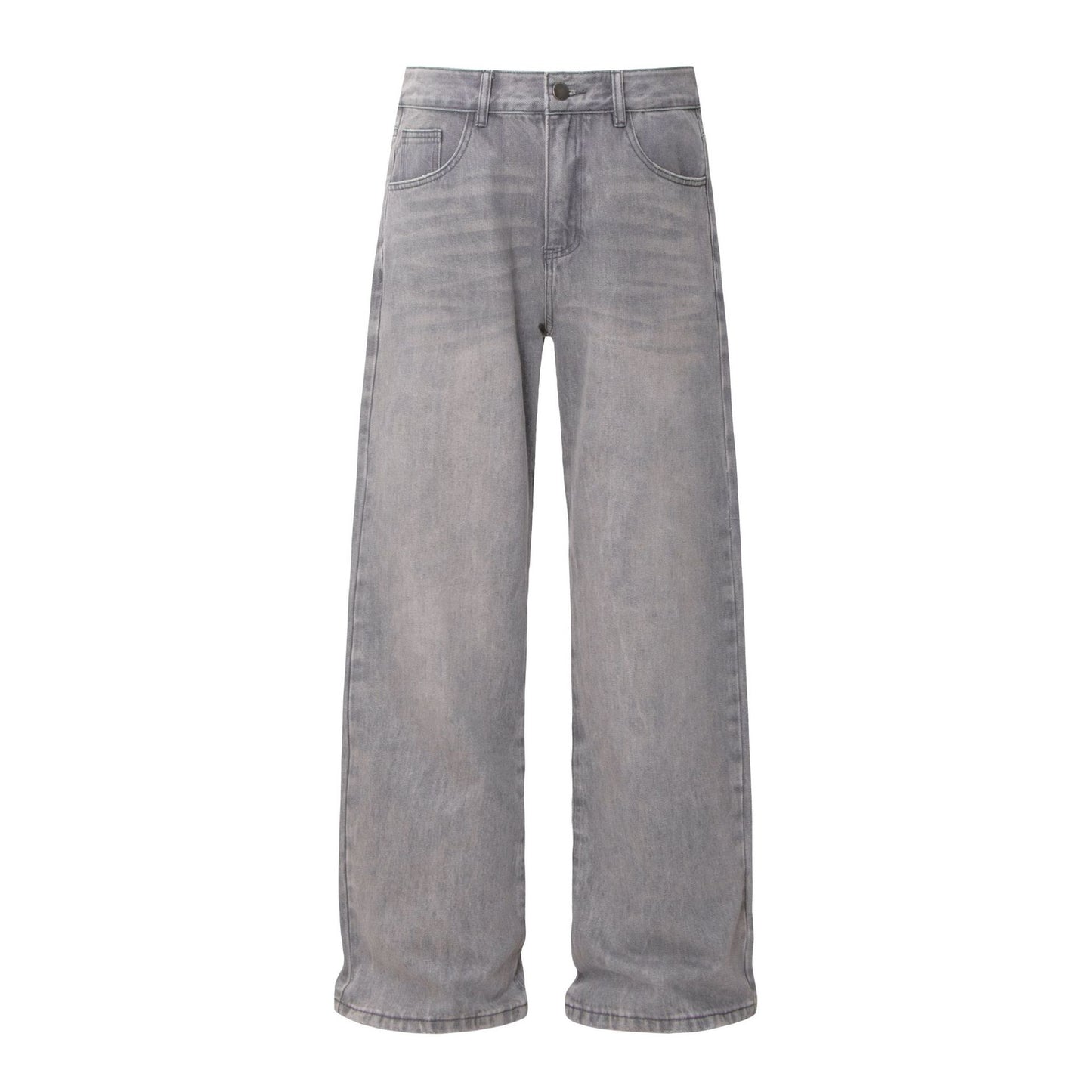 Style Ounce Premium Grey Slight Flare Denim Long Pants
