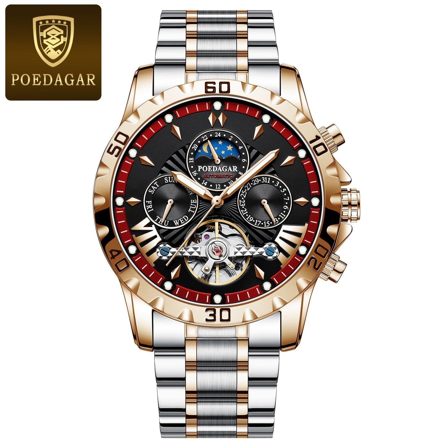 Swiss Waterproof Automatic Mechanical Watch for Men