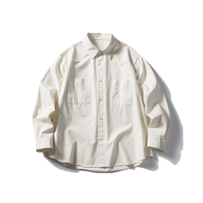 Splicing Design Wide Casual Loose Shirt