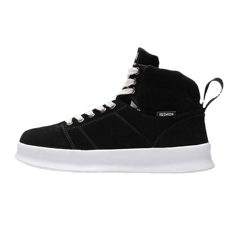 High Top Suede Board Shoes – Breathable Sports Casual Shoes for Men