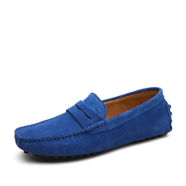 Men's Moccasins Loafers - High-Quality Genuine Leather Flats