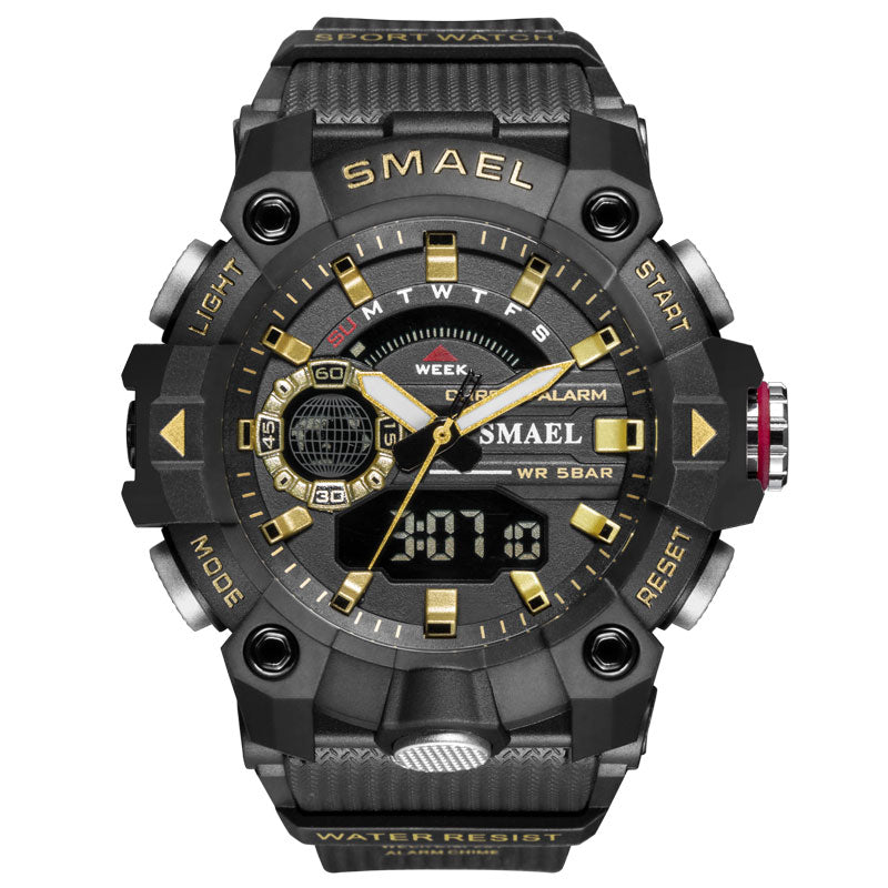 Men's Military Sport Watches - 50M Waterproof Wristwatch Stopwatch Alarm LED