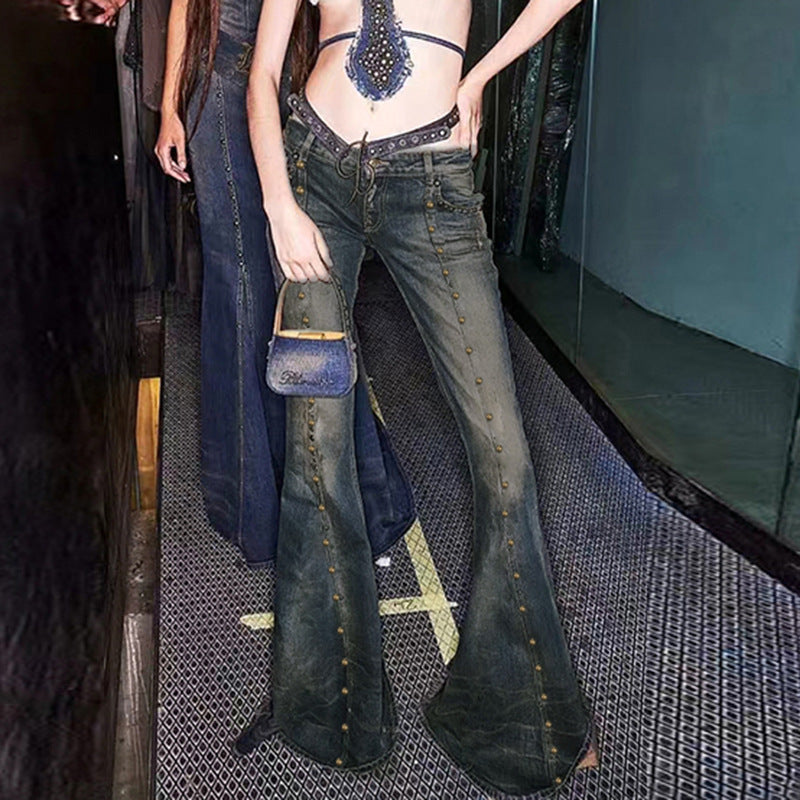 Rivet Micro Flared Slimming Jeans