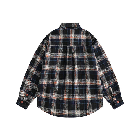 Long Sleeved Checkered Shirt for Casual Wear